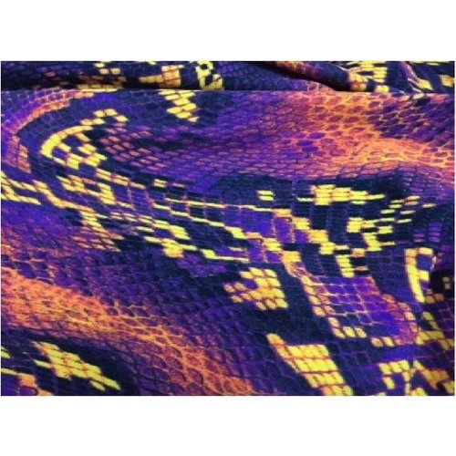 Fabric Sandals Ballet-style Orange Snake