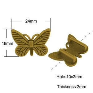 Gold Butterfly Charm