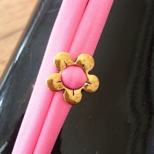Gold Flat Flower Charm
