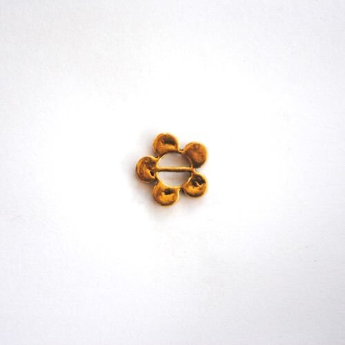 Gold Flat Flower Charm