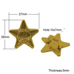Gold Star Charm