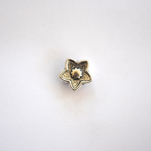 Silver Star Flower Charm