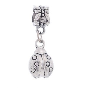 Silver Lady Bug Charm