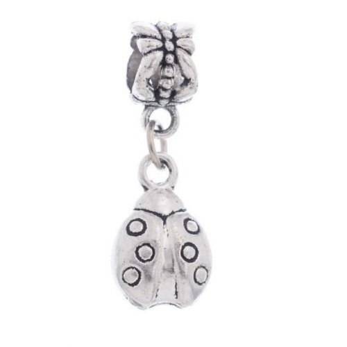Silver Lady Bug Charm