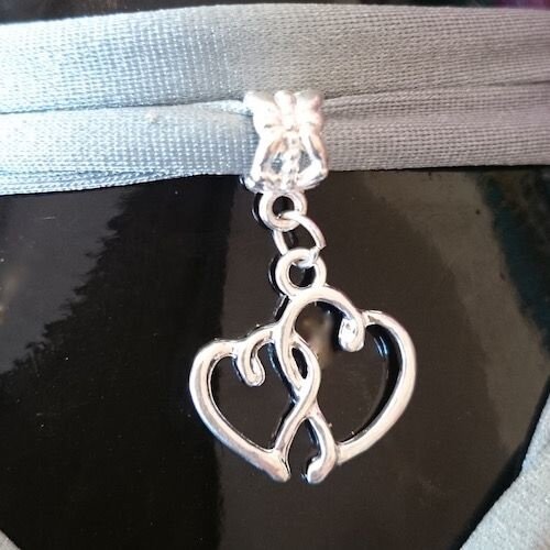 Charm Herzanhänger silber