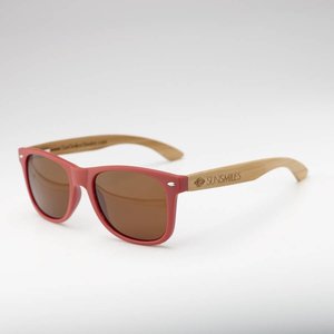 Bamboo Sunglasses  Burgundy