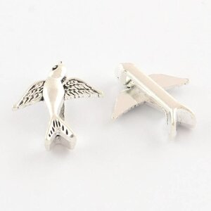 Silver Bird Charm