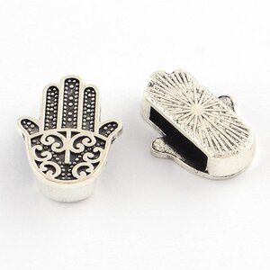 Silver Hamsa Hand Charm