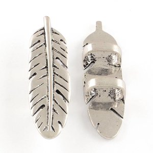 Silver Feather Charm