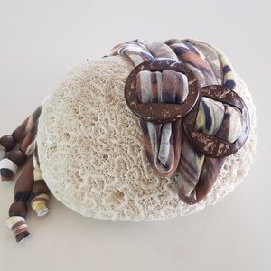 Coco Print Lace Brown Nature Coco Print Lace Brown Nature