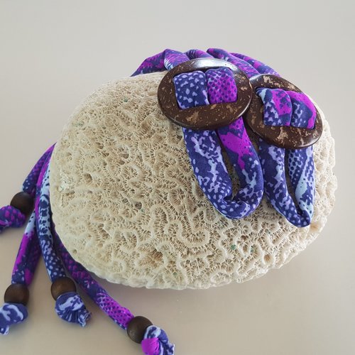 Coco Print Lace Purple Snake
