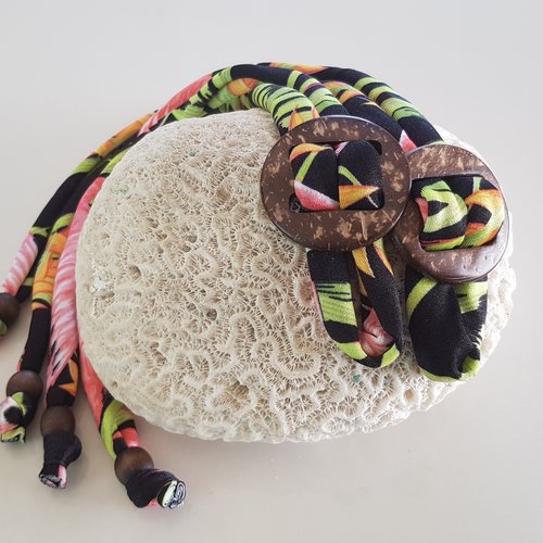 Coco Print Lace  Black Flamingo