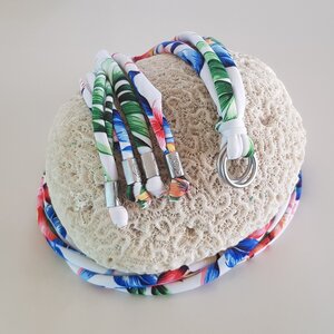 Gladiator Print Laces White Flowers Gladiator Print Laces White Flowers