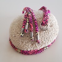 Gladiator Print Laces Pink Leopard Gladiator Print Laces Pink Leopard
