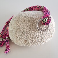 Classic Print Laces Pink Leopard with Silver Rings Classic Print Laces Pink Leopard with Silver Rings