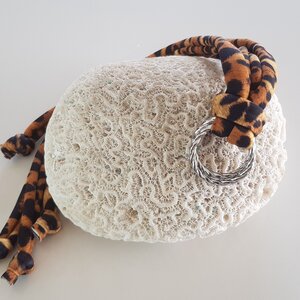 Classic Print Linten Jaguar met Zilveren Ringen