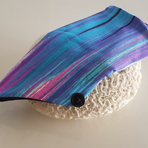 Socken lang Blue Brush