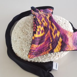 Stoff-Sandalen im Ballet-Stil Orange Snake