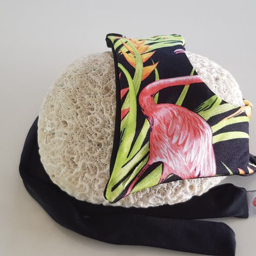 Fabric Sandals Ballet-style Black Flamingo