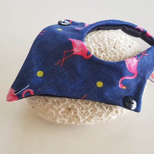Fabric Sandals Mini Flamingo Denim