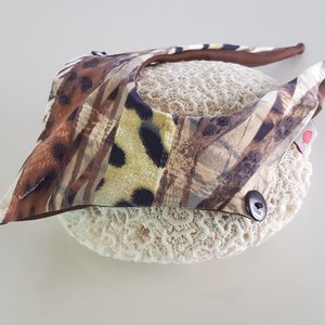 Fabric Sandals Mini Brown Nature