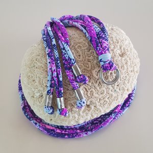 Gladiator Print Laces  Purple Snake