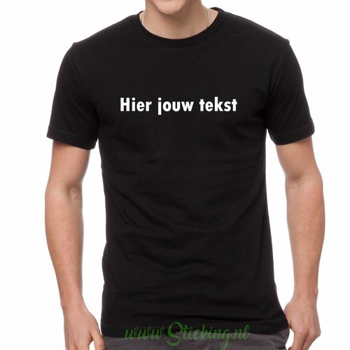 Eigen tekst op shirt *HEREN* 