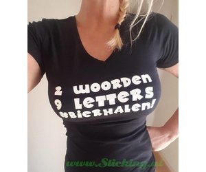 Eerbetoon Wrijven nooit Bedrukt shirt met eigen tekst of logo - Sticking