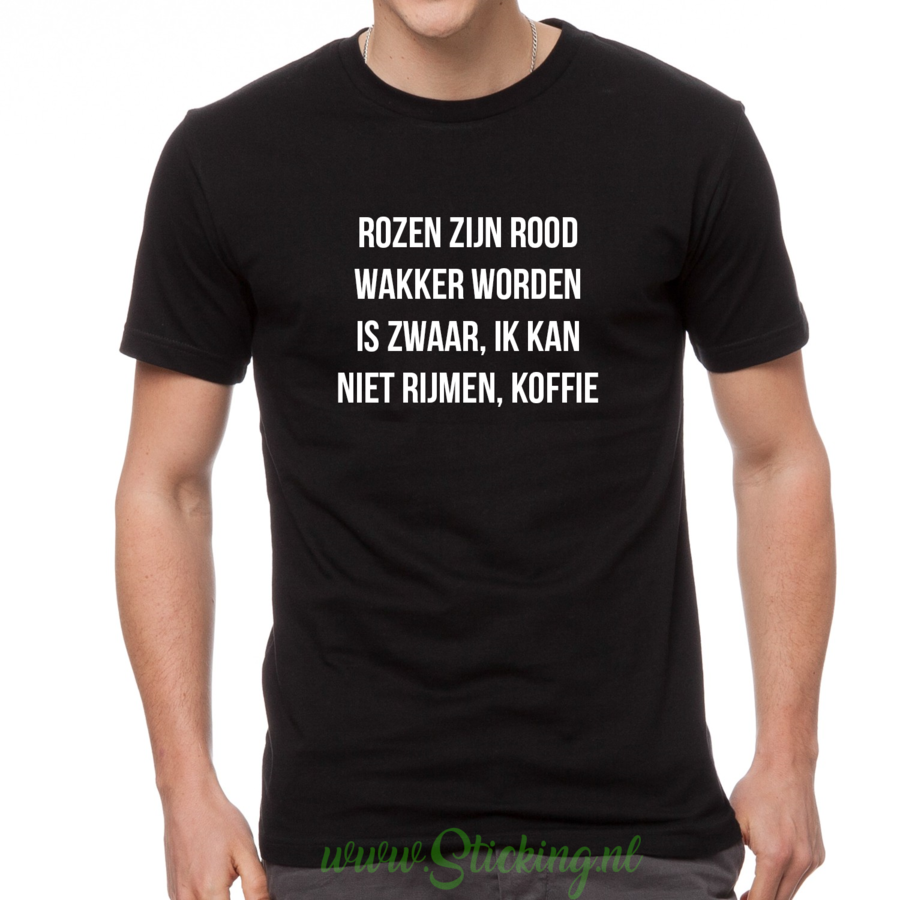 Heren shirt *Rijmen koffie*-1