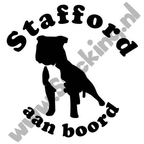 Stafford aan boord sticker 