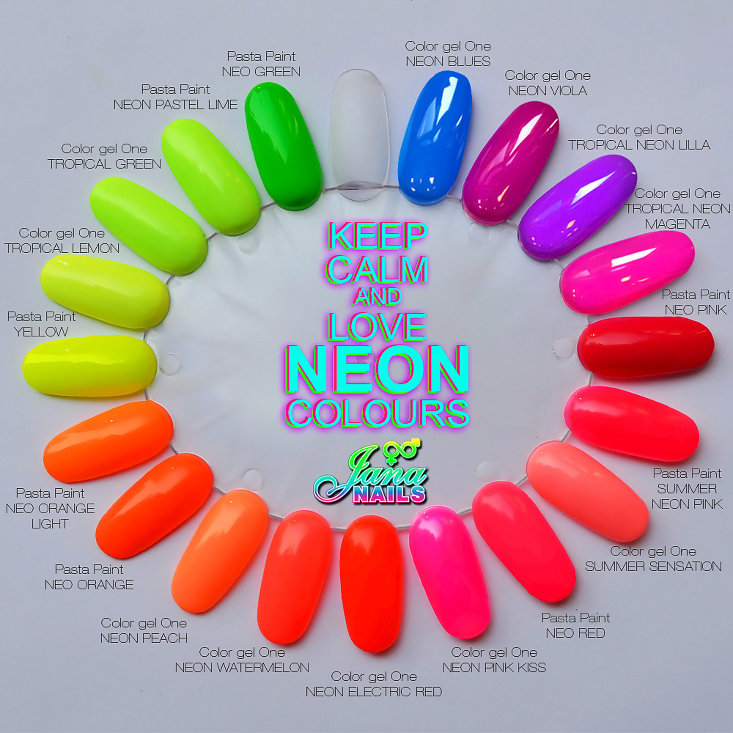 Color Gel One Neon Summer Sensation Jn Jana Nails International Nederland