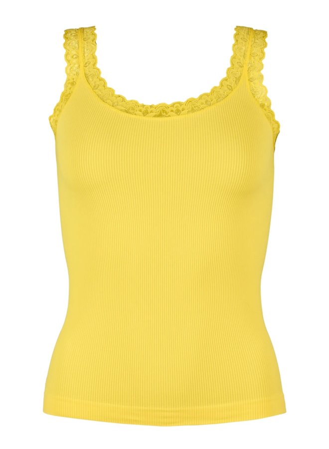 Frida rib Top - Giallo