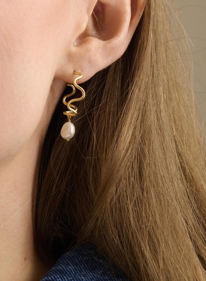 Small Bay Earrings size 30 mm