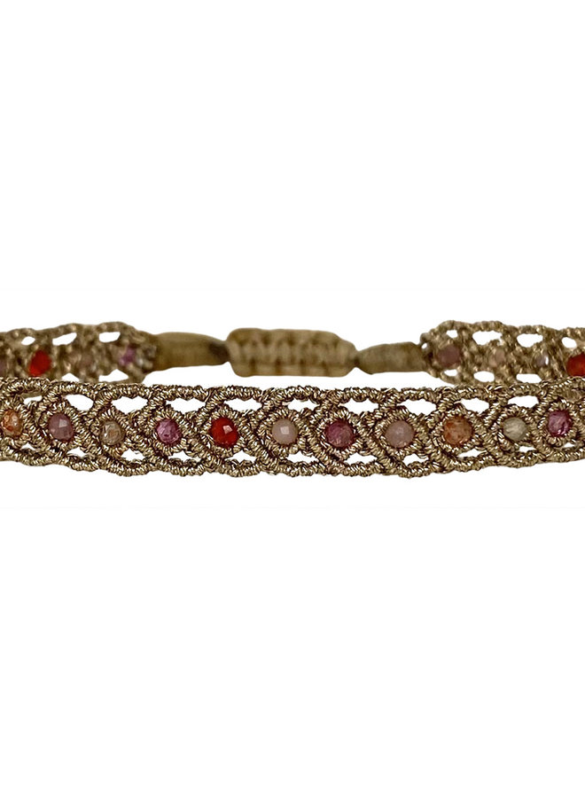 BL ROMA 03 SS23-BRACELET, METALLIC THREADS, GLASS BEADS