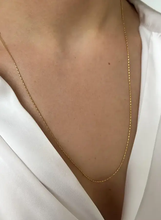 Base Mini Fine Necklace - Long Necklace 55 cm