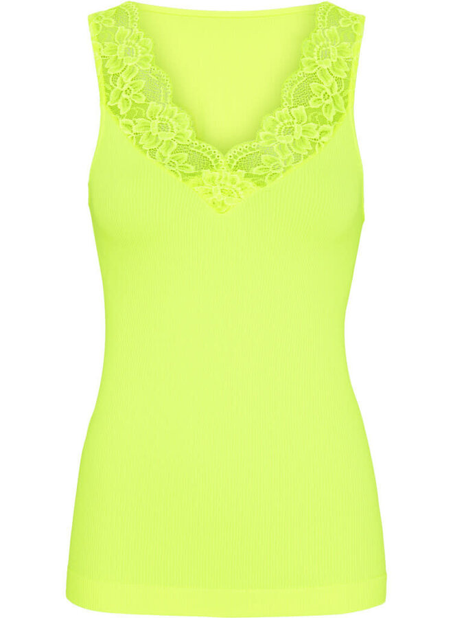 Belen v-lace Top - Giallofluor