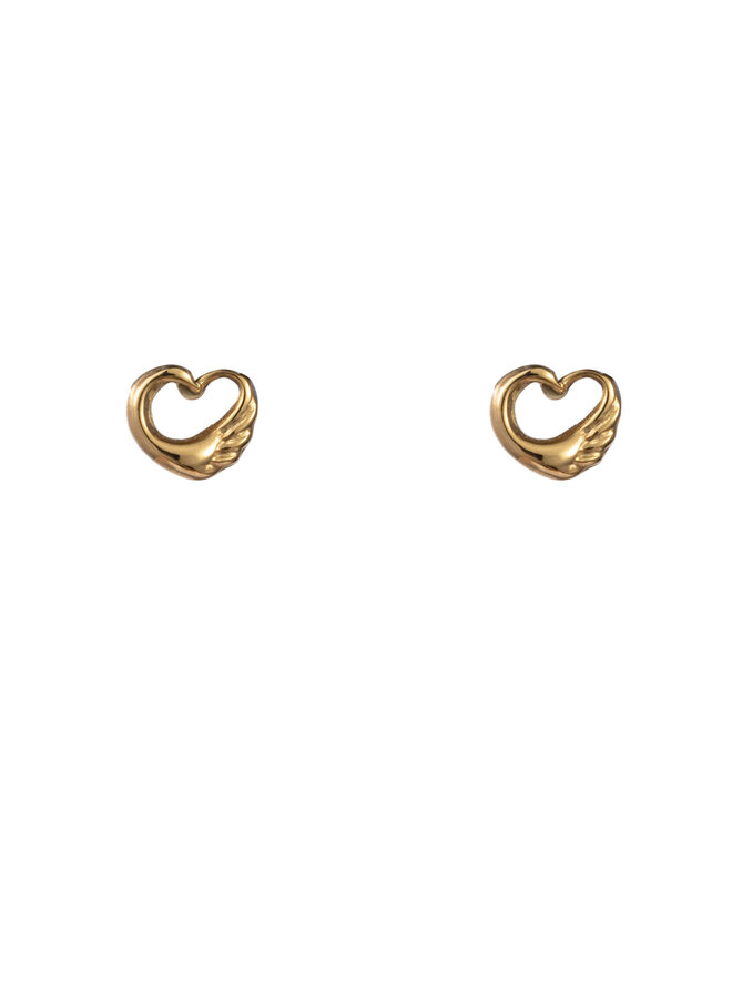 Swan Stud - 14K