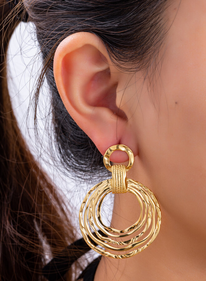 Big Rounds Earring - 14K