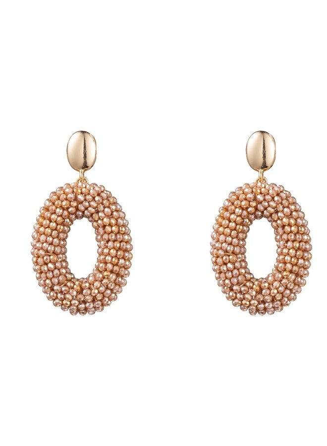 Full-on Beads Oval - 14K + nude