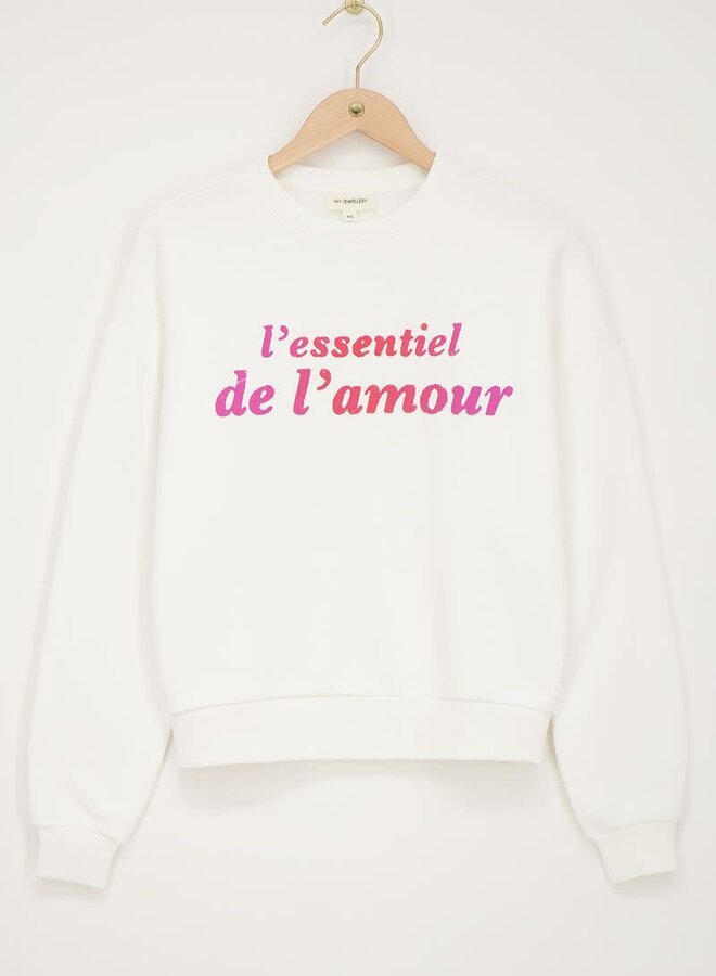 Witte sweater l'essentiel de amour