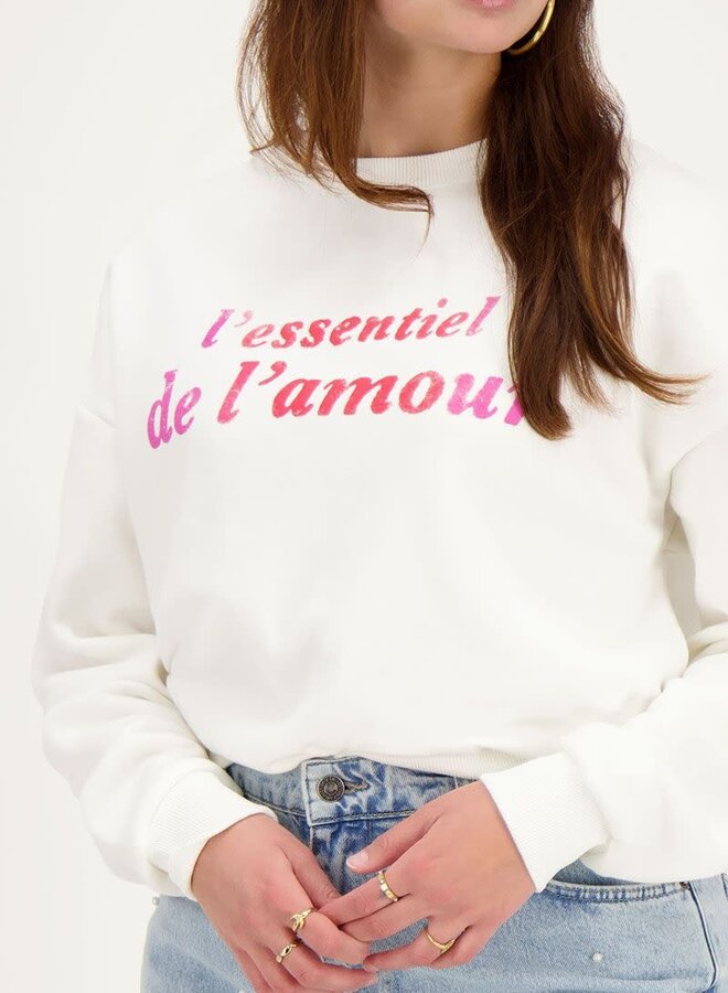 Witte sweater l'essentiel de amour