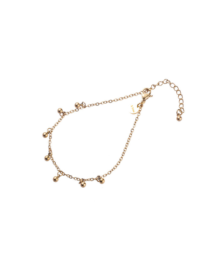 Balls Carms Bracelet - 14K