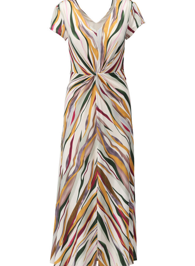 V-neck dress (maxi) with knot - P716