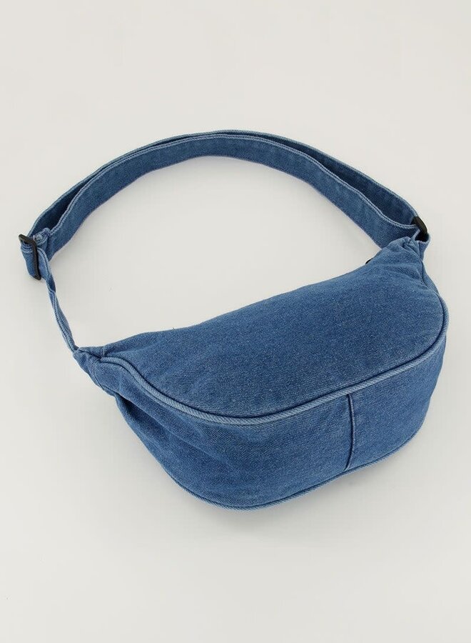 Denim crossbody tas