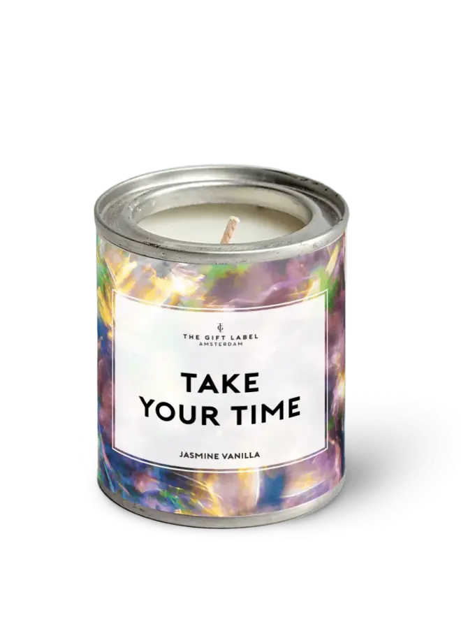 Kleine geurkaars in blik - Take Your Time - Jasmine Vanilla - 90gr