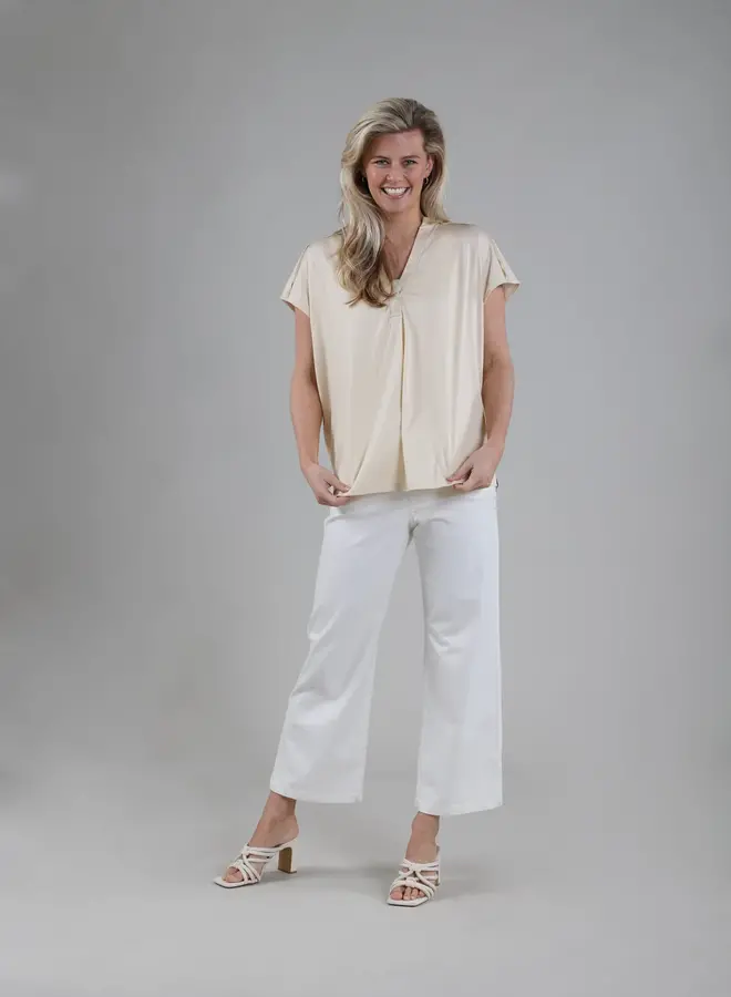 Struma Top Vneck - Ivory