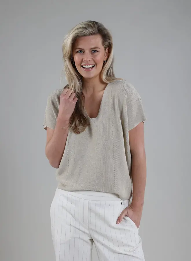 Dina Top Lurex - Sand