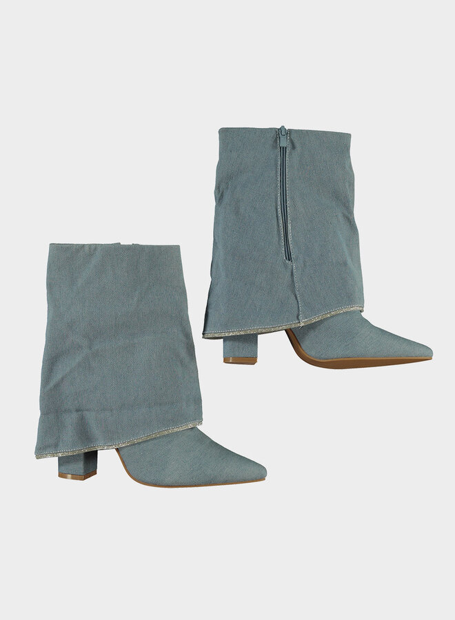 9507a enkellaars met flap  - Jeans
