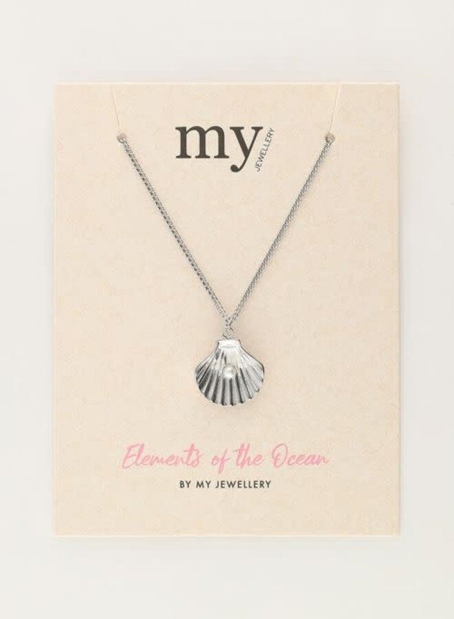 Ocean fijne ketting met schelp en parel