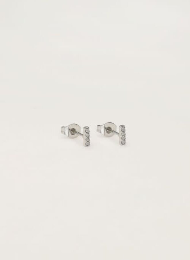 Studs staafje met strass steentjes